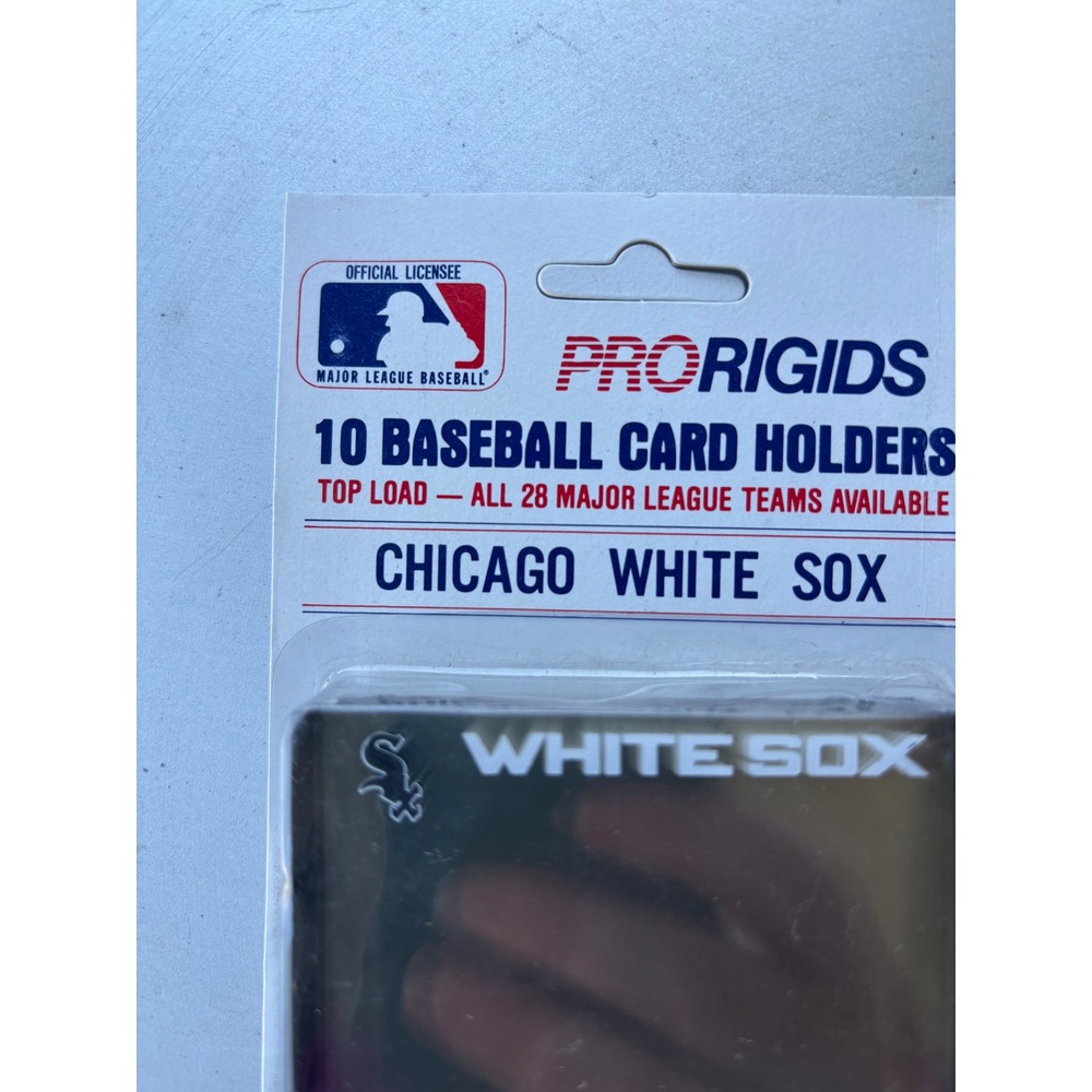 Vintage ProRigids Chicago White Sox Baseball Card Holders 2 Packs 20 Total MLB - Picture 6 of 11